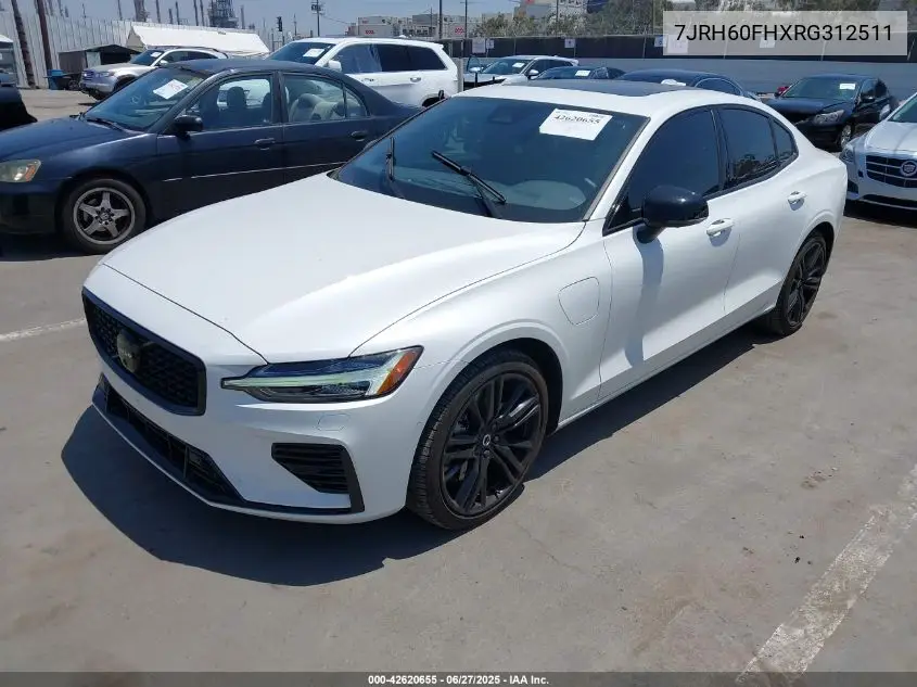 2024 Volvo S60 Recharge Plug-In Hybrid T8 Plus Black Edition VIN: 7JRH60FHXRG312511 Lot: 42620655