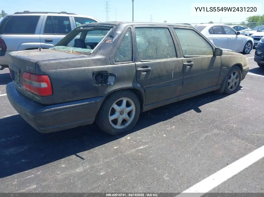 1998 Volvo S70 Gtas/Gtms VIN: YV1LS5549W2431220 Lot: 42018741