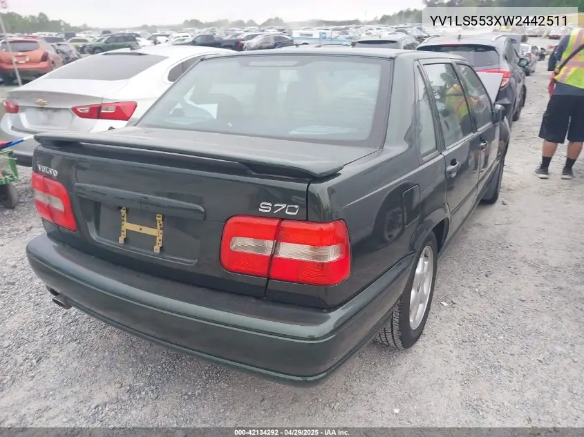 1998 Volvo S70 Gtas/Gtms VIN: YV1LS553XW2442511 Lot: 42134292