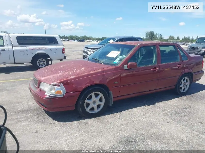 1998 Volvo S70 Gtas/Gtms VIN: YV1LS5548W1437452 Lot: 42460653