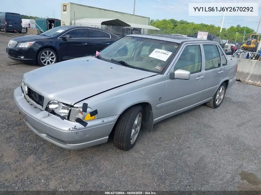 2000 Volvo S70 Se VIN: YV1LS61J6Y2670292 Lot: 42122864