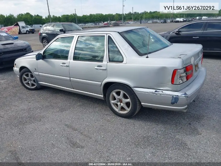 2000 Volvo S70 Se VIN: YV1LS61J6Y2670292 Lot: 42122864