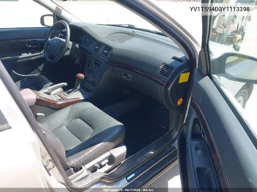 2000 Volvo S80 2.9 VIN: YV1TS94D3Y1113398 Lot: 42062279