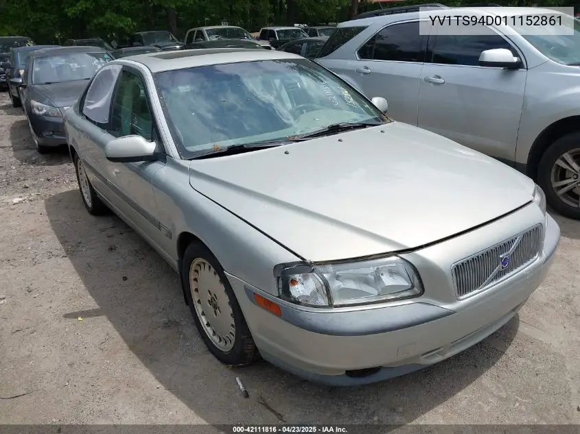 2001 Volvo S80 2.9 VIN: YV1TS94D011152861 Lot: 42111816