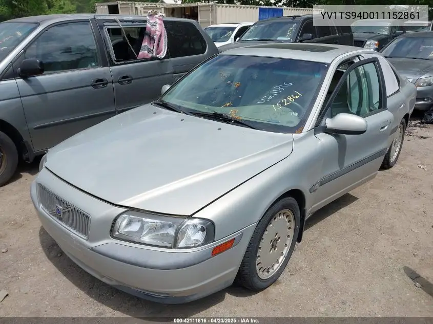 2001 Volvo S80 2.9 VIN: YV1TS94D011152861 Lot: 42111816