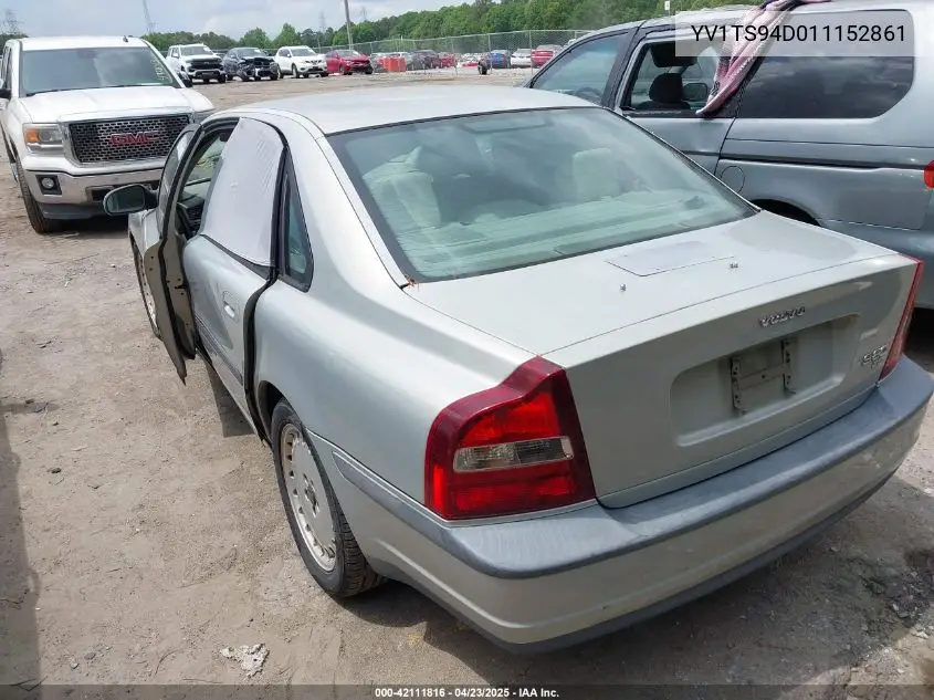 2001 Volvo S80 2.9 VIN: YV1TS94D011152861 Lot: 42111816