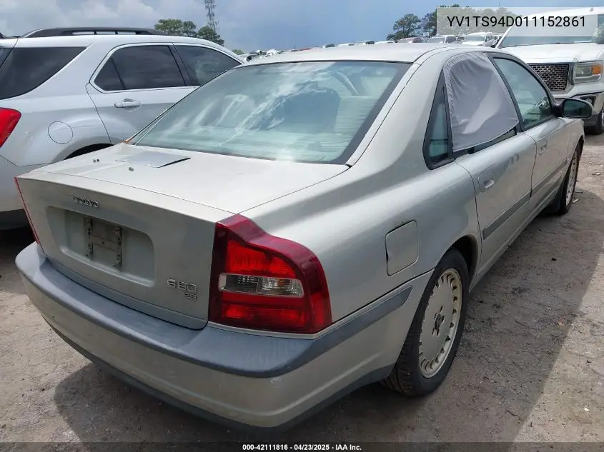 2001 Volvo S80 2.9 VIN: YV1TS94D011152861 Lot: 42111816