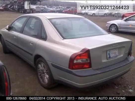 2002 Volvo S80 VIN: YV1TS92D321244423 Lot: 12678660