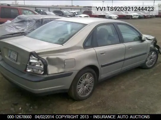 2002 Volvo S80 VIN: YV1TS92D321244423 Lot: 12678660