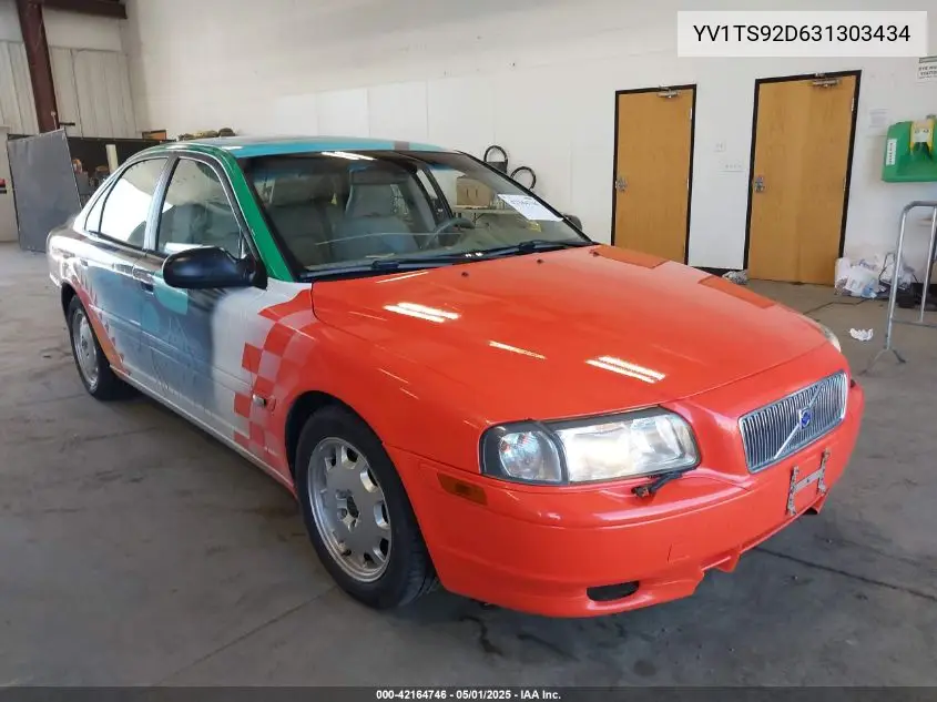 2003 Volvo S80 2.9 VIN: YV1TS92D631303434 Lot: 42164746