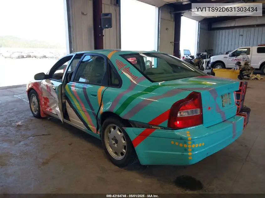 2003 Volvo S80 2.9 VIN: YV1TS92D631303434 Lot: 42164746