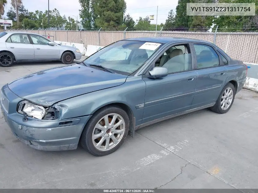2003 Volvo S80 T6 Elite VIN: YV1TS91Z231311754 Lot: 42467724