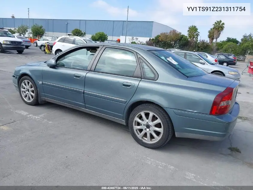2003 Volvo S80 T6 Elite VIN: YV1TS91Z231311754 Lot: 42467724