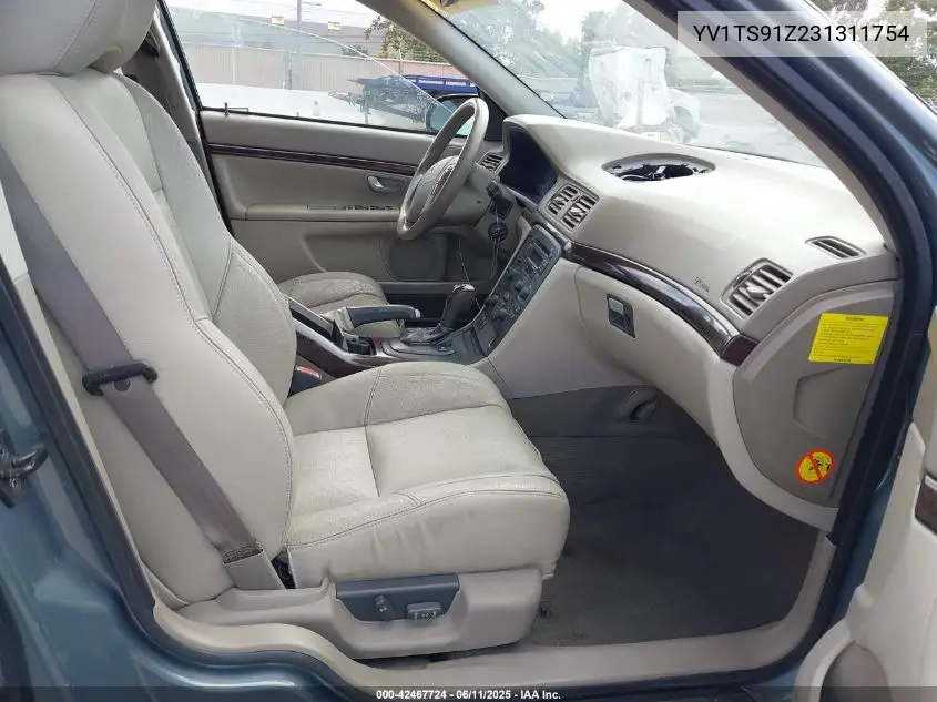 2003 Volvo S80 T6 Elite VIN: YV1TS91Z231311754 Lot: 42467724