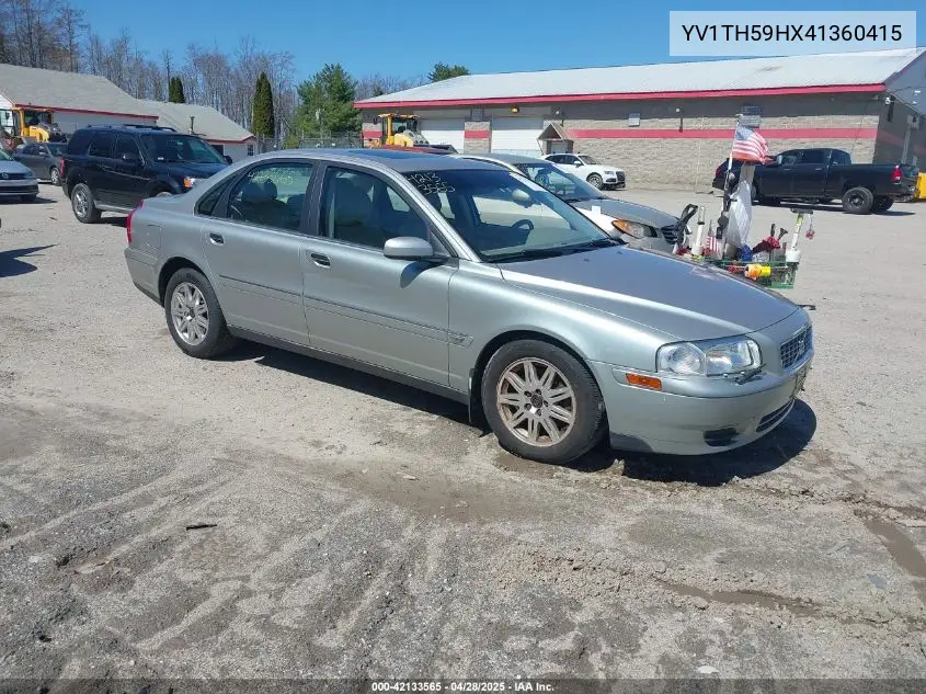 2004 Volvo S80 2.5T VIN: YV1TH59HX41360415 Lot: 42133565