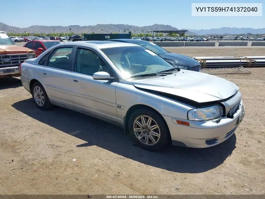 2004 Volvo S80 2.5T VIN: YV1TS59H741372040 Lot: 42140305