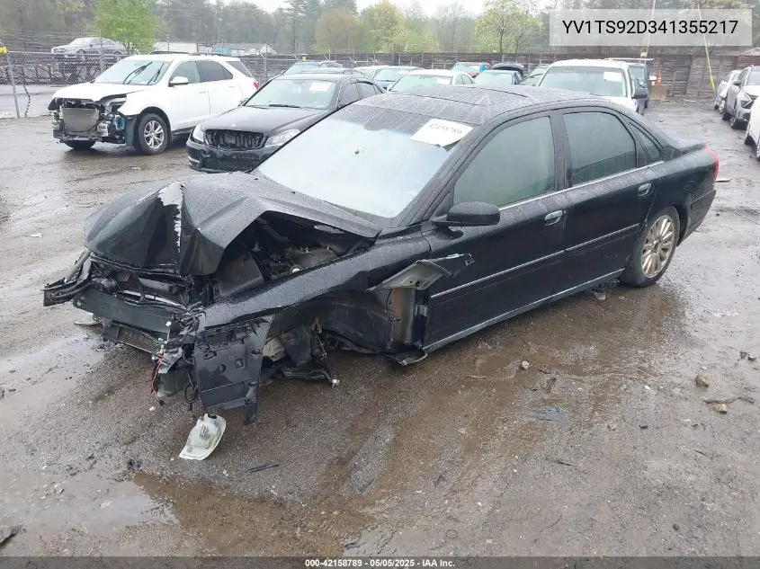 2004 Volvo S80 2.9 VIN: YV1TS92D341355217 Lot: 42158789