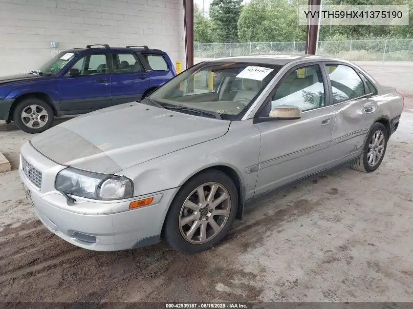 2004 Volvo S80 2.5T VIN: YV1TH59HX41375190 Lot: 42539187