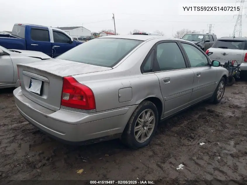 2005 Volvo S80 2.5T VIN: YV1TS592X51407215 Lot: 41519497