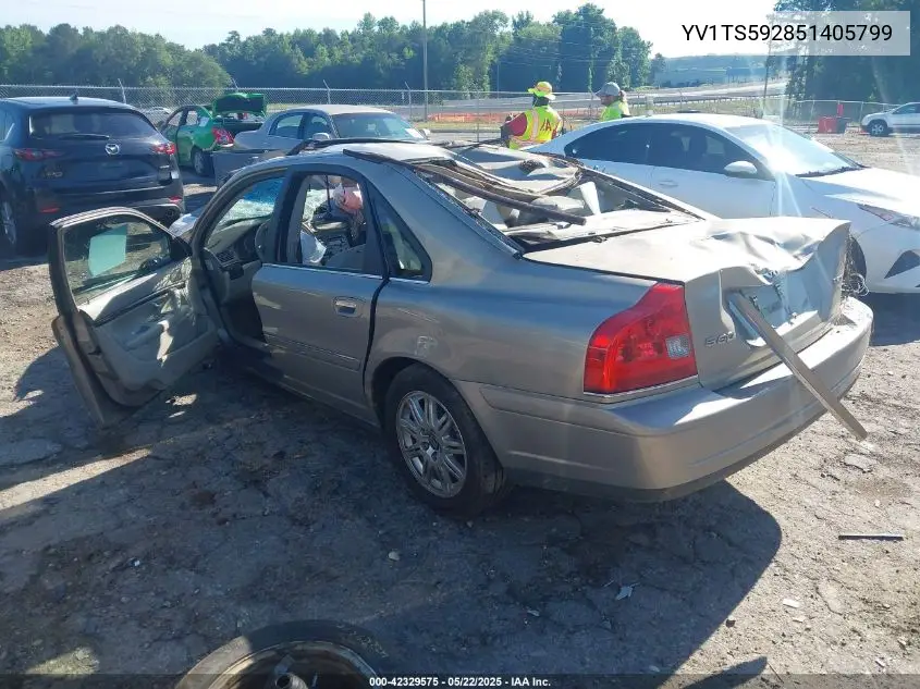 2005 Volvo S80 2.5T VIN: YV1TS592851405799 Lot: 42329575