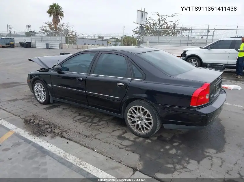 2005 Volvo S80 T6 VIN: YV1TS911351411438 Lot: 42361869