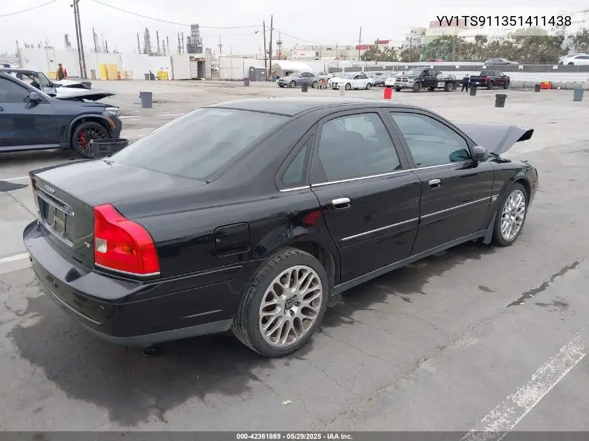 2005 Volvo S80 T6 VIN: YV1TS911351411438 Lot: 42361869