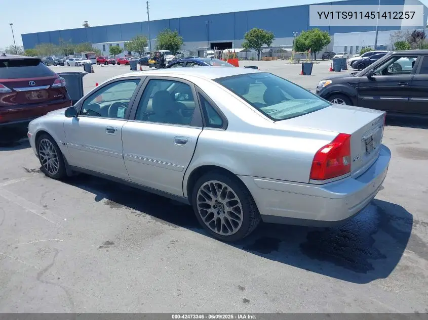 2005 Volvo S80 T6 VIN: YV1TS911451412257 Lot: 42473346