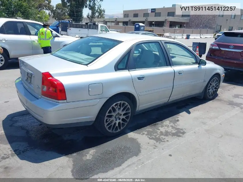 2005 Volvo S80 T6 VIN: YV1TS911451412257 Lot: 42473346