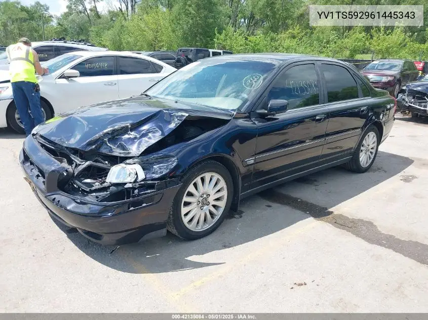 2006 Volvo S80 2.5T VIN: YV1TS592961445343 Lot: 42135084