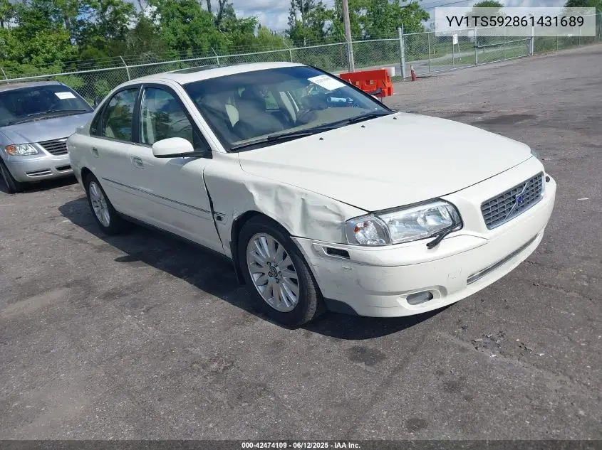2006 Volvo S80 2.5T VIN: YV1TS592861431689 Lot: 42474109