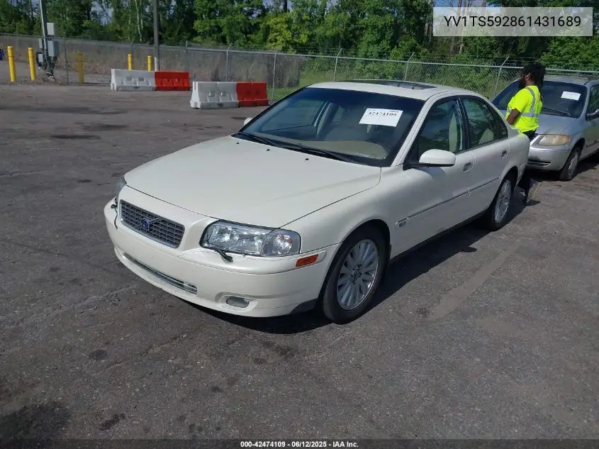 2006 Volvo S80 2.5T VIN: YV1TS592861431689 Lot: 42474109