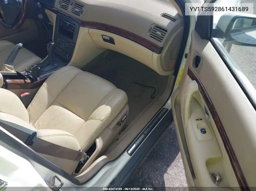 2006 Volvo S80 2.5T VIN: YV1TS592861431689 Lot: 42474109