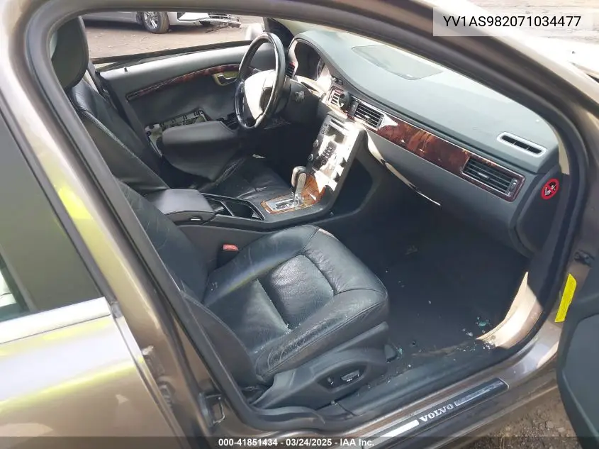 2007 Volvo S80 3.2 VIN: YV1AS982071034477 Lot: 41851434