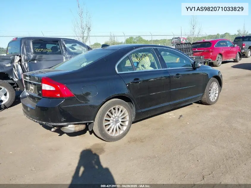 2007 Volvo S80 3.2 VIN: YV1AS982071033829 Lot: 42129113