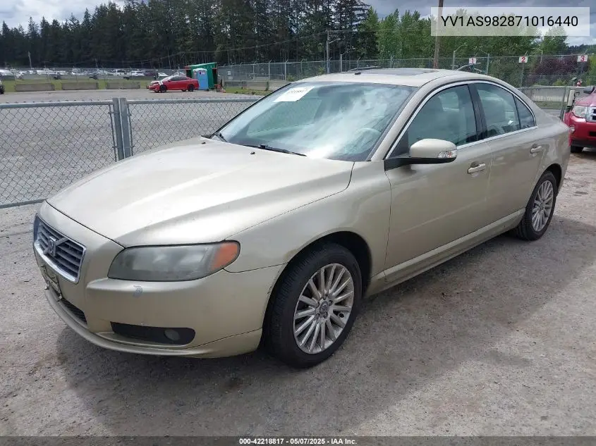 2007 Volvo S80 3.2 VIN: YV1AS982871016440 Lot: 42218817