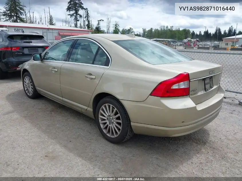 2007 Volvo S80 3.2 VIN: YV1AS982871016440 Lot: 42218817