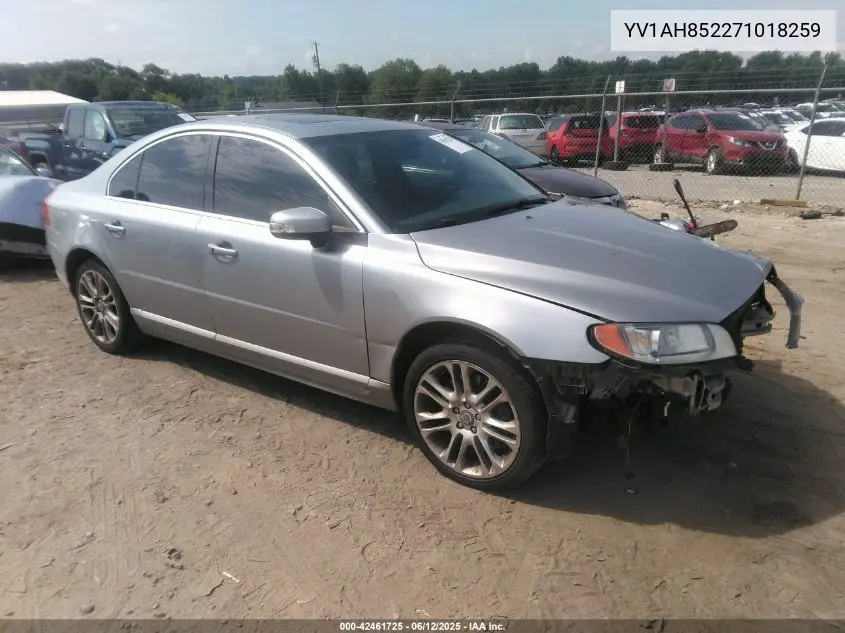 2007 Volvo S80 V8 VIN: YV1AH852271018259 Lot: 42461725