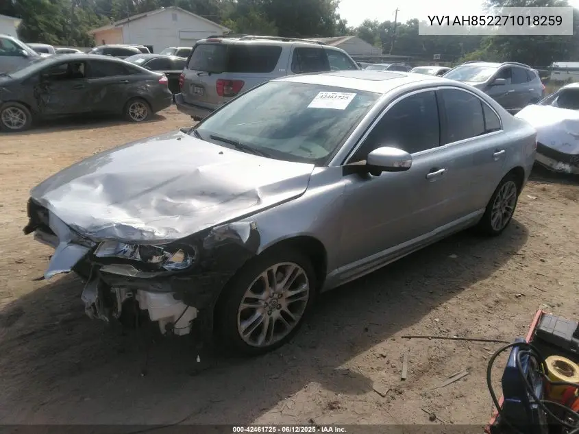 2007 Volvo S80 V8 VIN: YV1AH852271018259 Lot: 42461725
