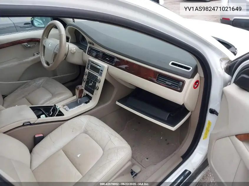 2007 Volvo S80 3.2 VIN: YV1AS982471021649 Lot: 42576002