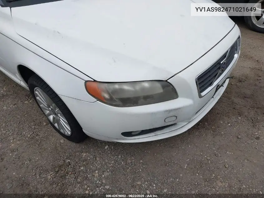 2007 Volvo S80 3.2 VIN: YV1AS982471021649 Lot: 42576002