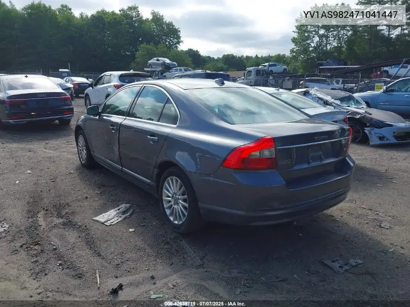 2007 Volvo S80 3.2 VIN: YV1AS982471041447 Lot: 42639719