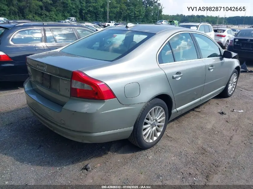 2007 Volvo S80 3.2 VIN: YV1AS982871042665 Lot: 42686333