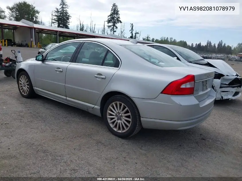 2008 Volvo S80 3.2 VIN: YV1AS982081078979 Lot: 42136831