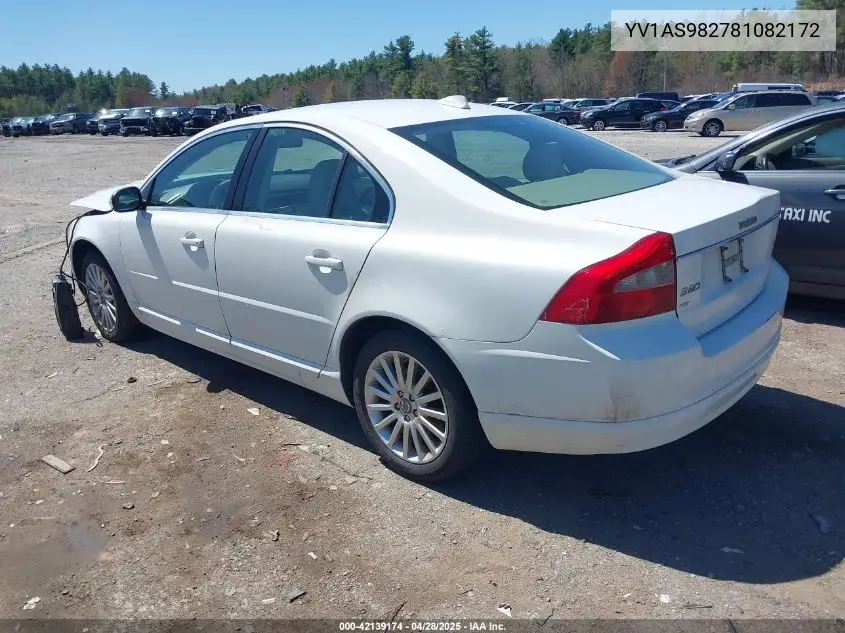 2008 Volvo S80 3.2 VIN: YV1AS982781082172 Lot: 42139174