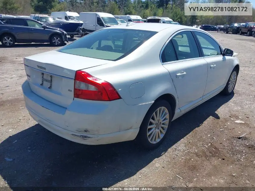 2008 Volvo S80 3.2 VIN: YV1AS982781082172 Lot: 42139174