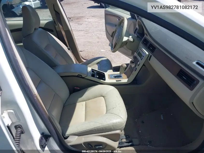 2008 Volvo S80 3.2 VIN: YV1AS982781082172 Lot: 42139174