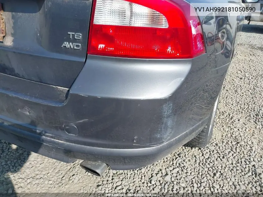 2008 Volvo S80 T6 VIN: YV1AH992181050590 Lot: 42482043