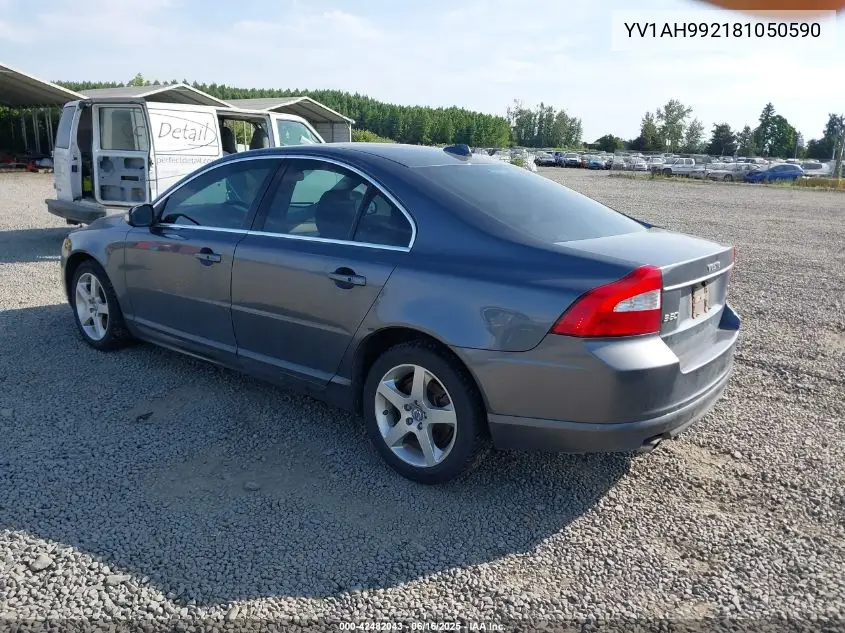 2008 Volvo S80 T6 VIN: YV1AH992181050590 Lot: 42482043