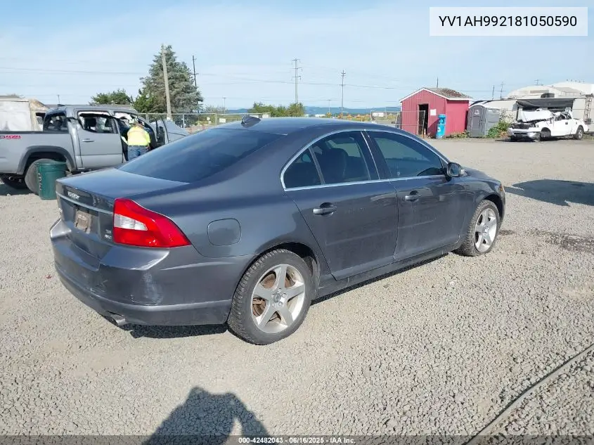 2008 Volvo S80 T6 VIN: YV1AH992181050590 Lot: 42482043