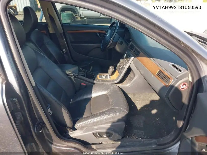 2008 Volvo S80 T6 VIN: YV1AH992181050590 Lot: 42482043
